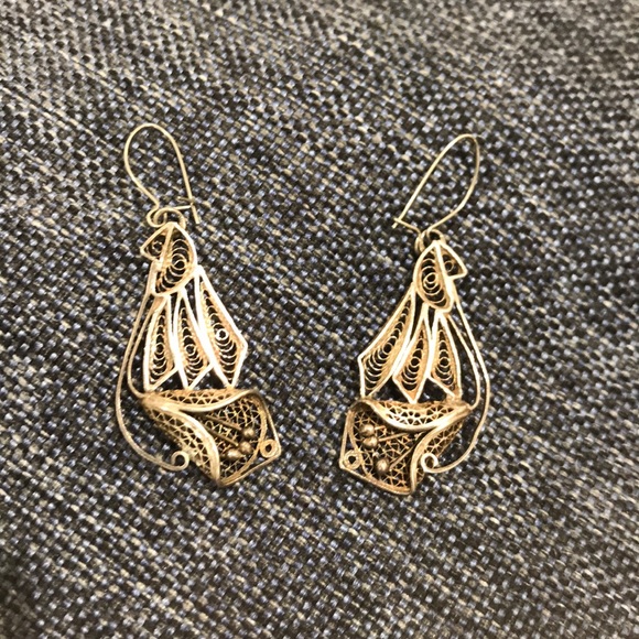 Unique Vintage Set of Earrings Silver - Picture 3 of 8